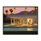 Stupell Industries; Stupell Industries Sunset Glow Summer Pool Framed Giclee Wall Art Design by Noah Bay; Category:Framed Art; Image:2